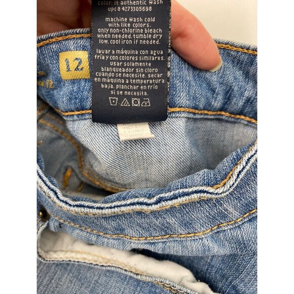 Faded Glory Womens Stretch Boot Cut Denim Jeans Size 12 Blue Washed 5 Pocket - Picture 9 of 13